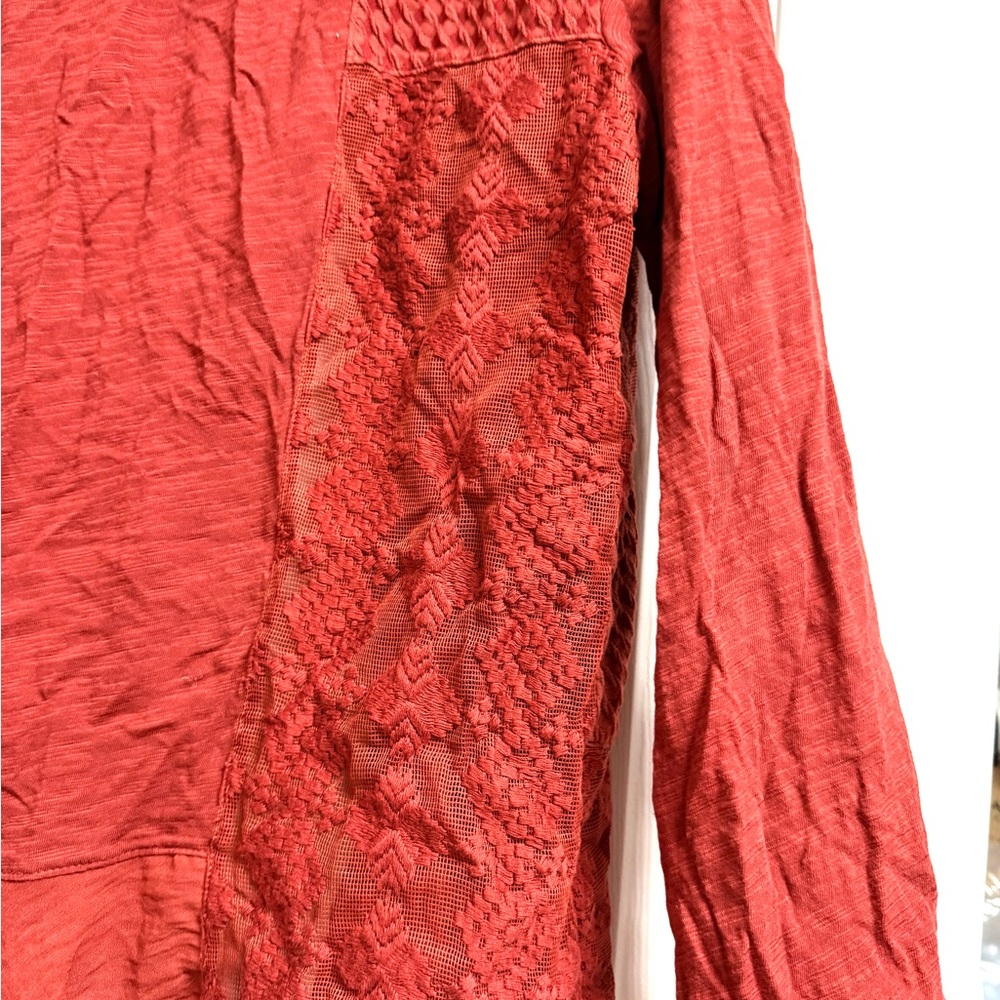 Meadow Rue Textured Rust Cardigan - Picture 9 of 10